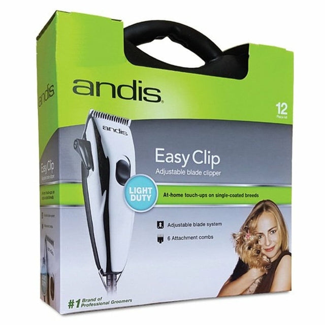Andis EasyClip Light Duty Clipper Kit – 12-Piece Set with Adjustable Blade PM-1