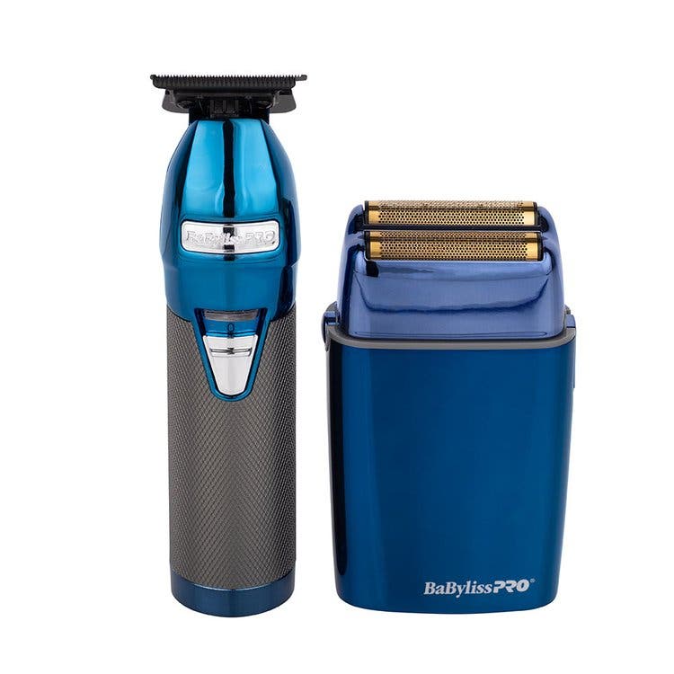 BaBylissPRO BlueFX Duo Outliner Trimmer and Double Foil Shaver
