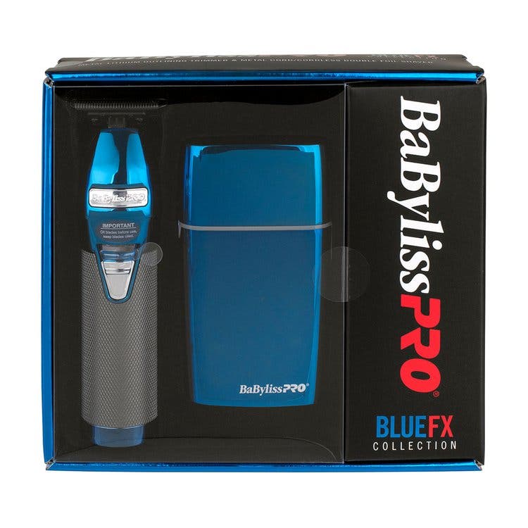 BaBylissPRO BlueFX Duo Outliner Trimmer and Double Foil Shaver