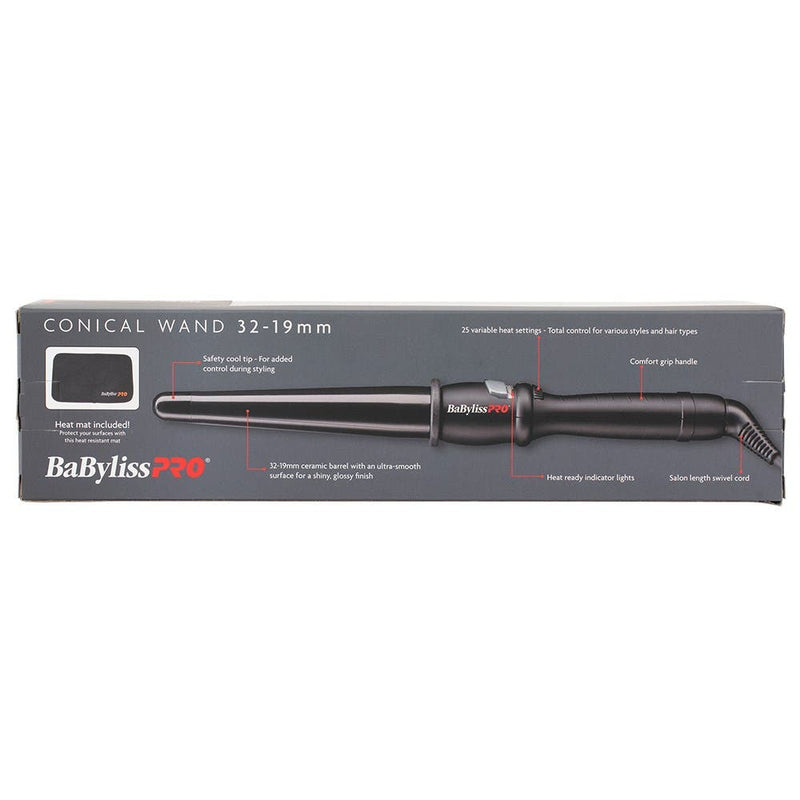BaBylissPRO Ceramic Conical Curling Wand Large 19-32mm