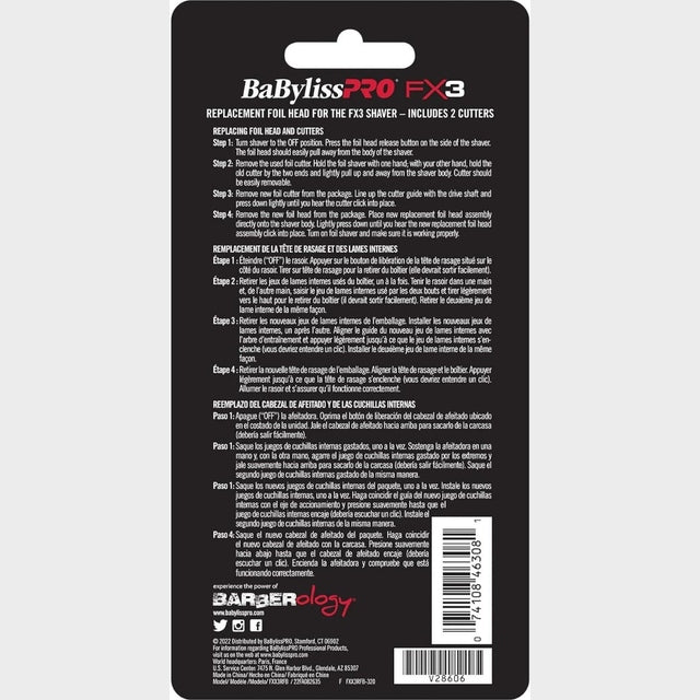 BaBylissPRO FX3 Replacement Foil Head & Cutters