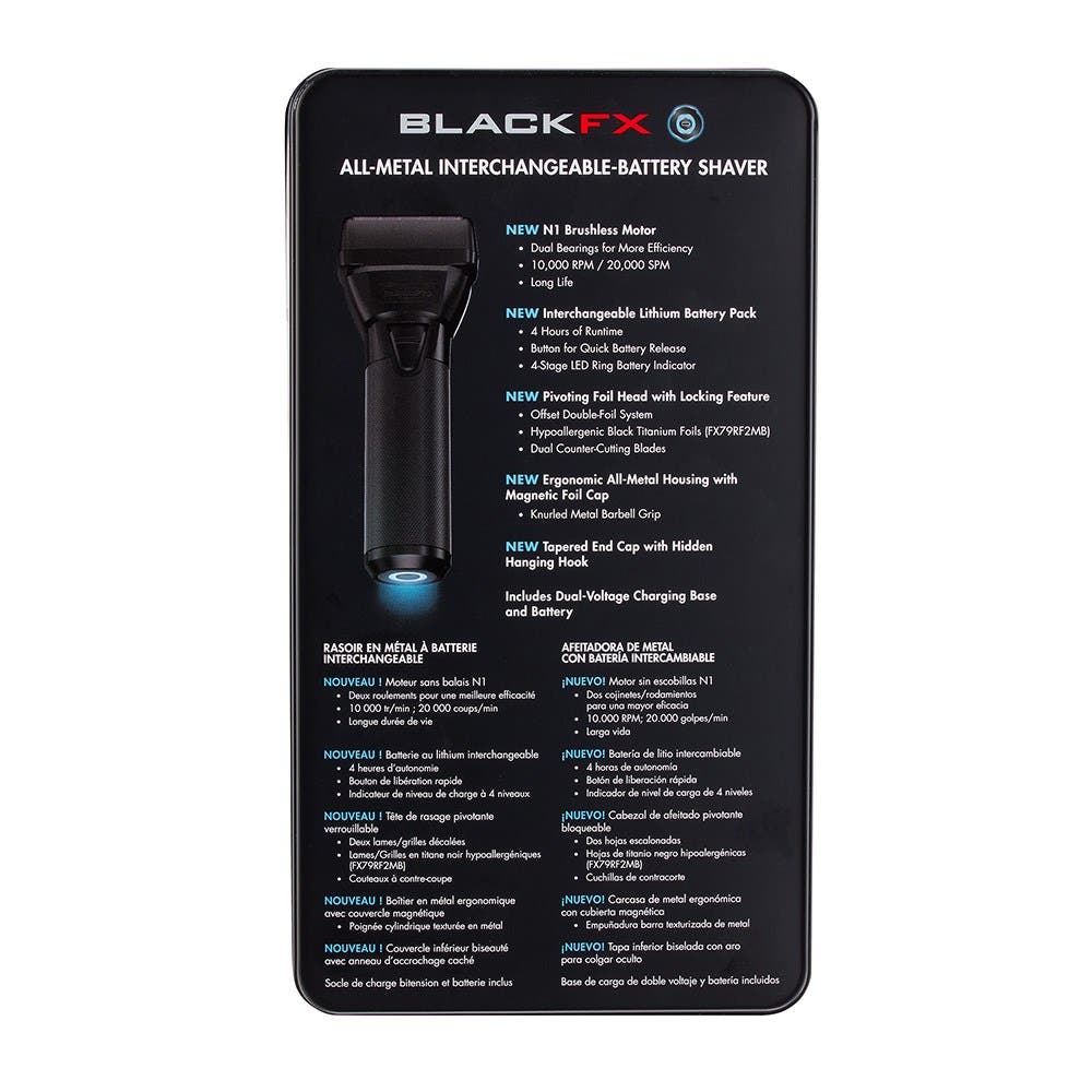 BaBylissPRO FXOne Double Foil Shaver - Black