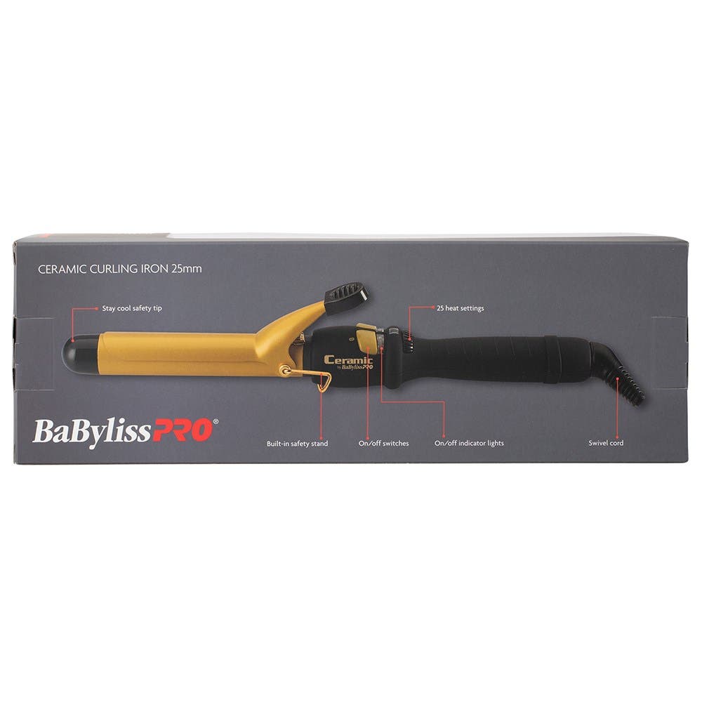 BaBylissPRO Gold Ceramic Curling Iron *choose size