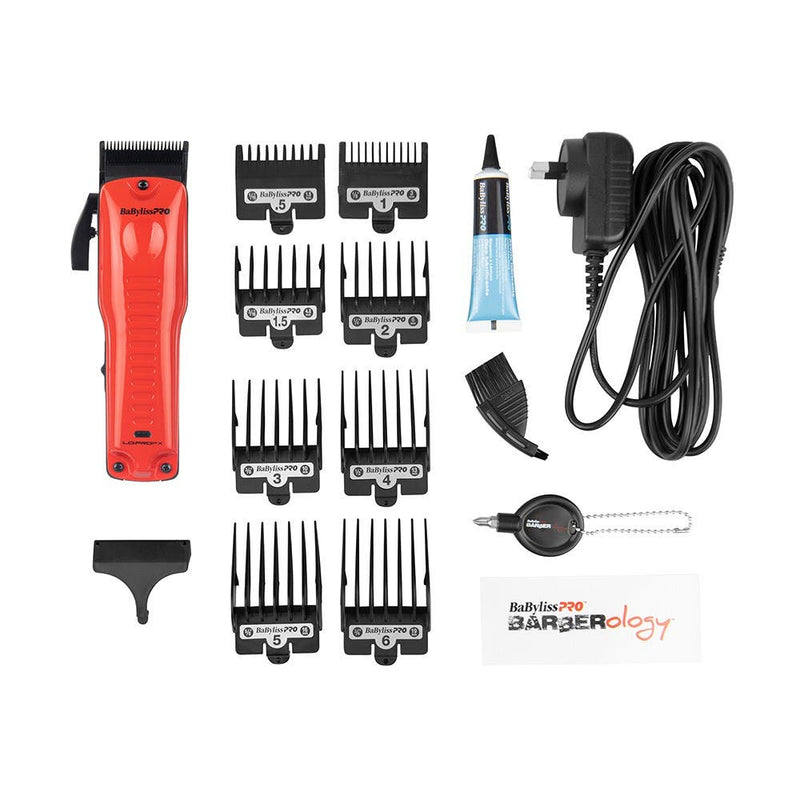 BaBylissPRO LO-PROFX Hair Clipper Red