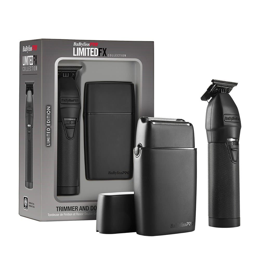 BaBylissPRO LimitedFX Collection Trimmer and Double Shaver Duo - BlackFX