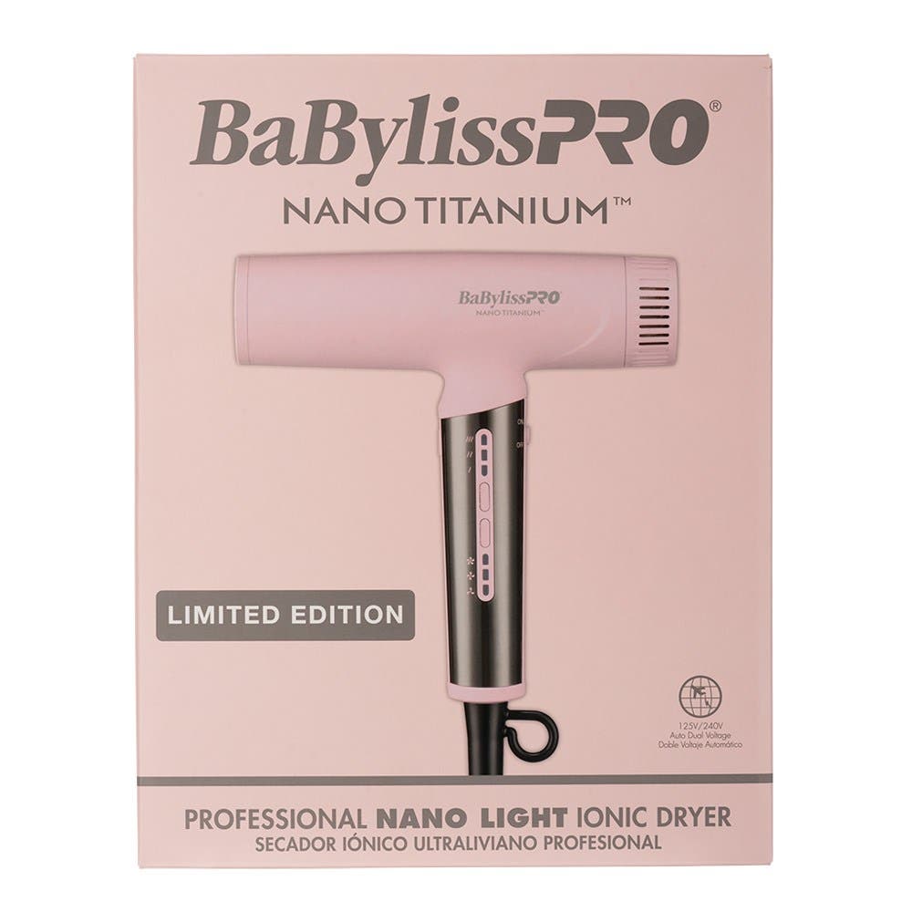 BaBylissPRO Nano Titanium Light Ionic Hair Dryer - Pink Limited Edition