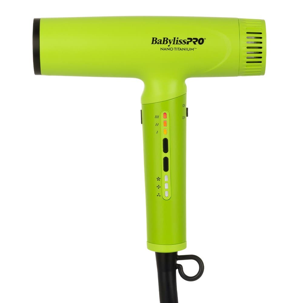 BaBylissPRO Nano Titanium Light Ionic Hair Dryer - Green Limited Edition
