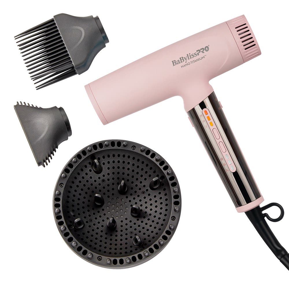 BaBylissPRO Nano Titanium Light Ionic Hair Dryer - Pink Limited Edition