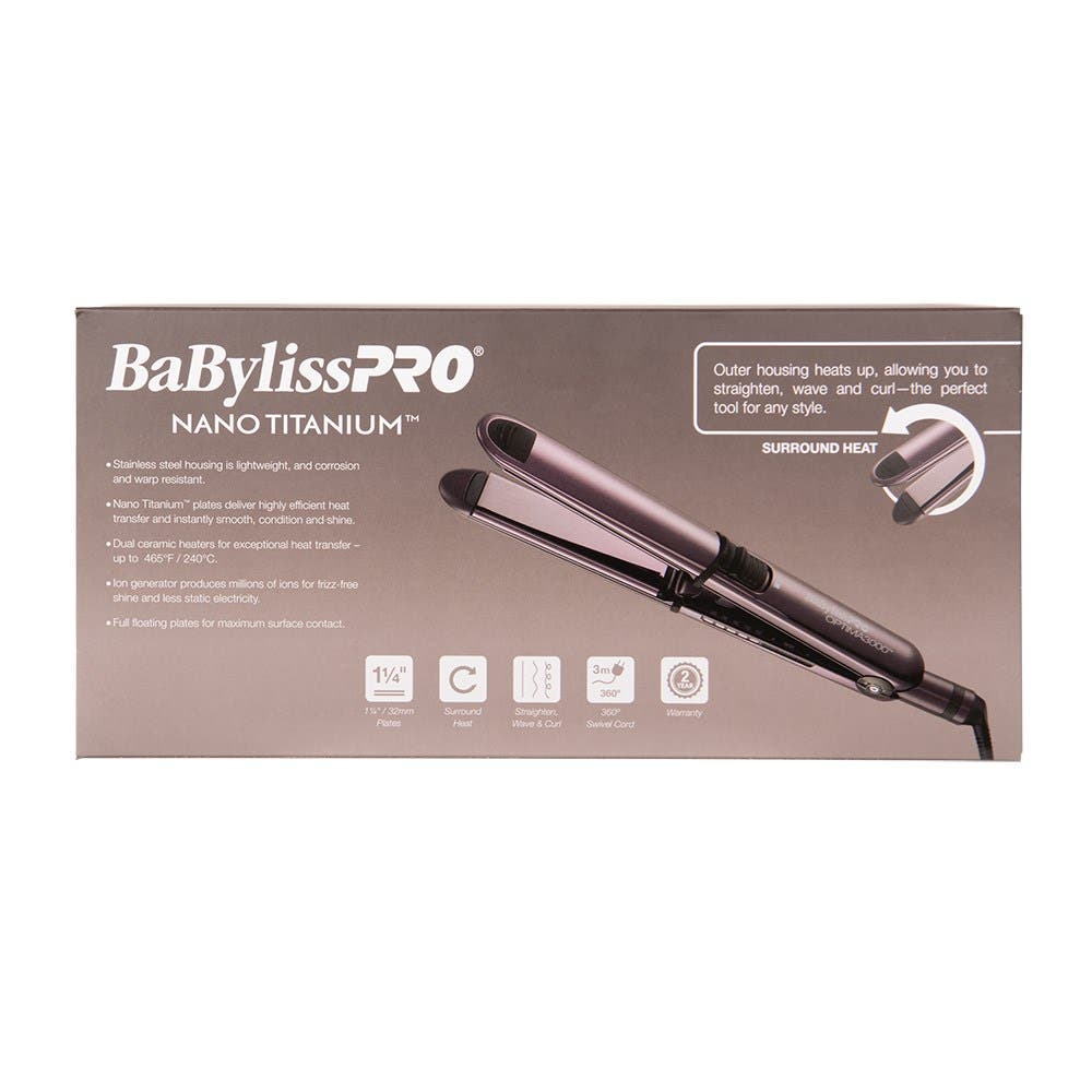 BaBylissPRO Nano Titanium Optima 3000 Hair Straightener - Limited Edition Nightfall