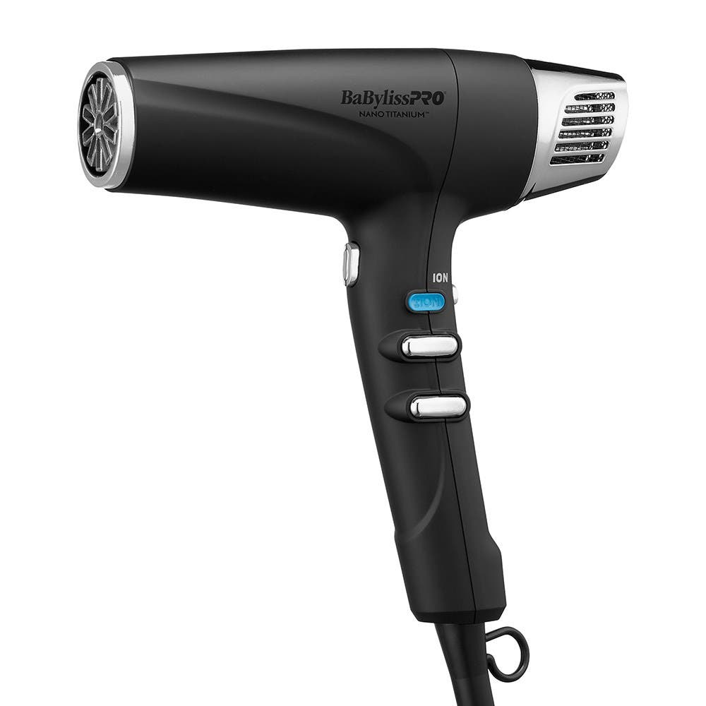BaBylissPRO Nano Titanium Professional High-Speed Dual Ionic Hair Dryer - Matte Black