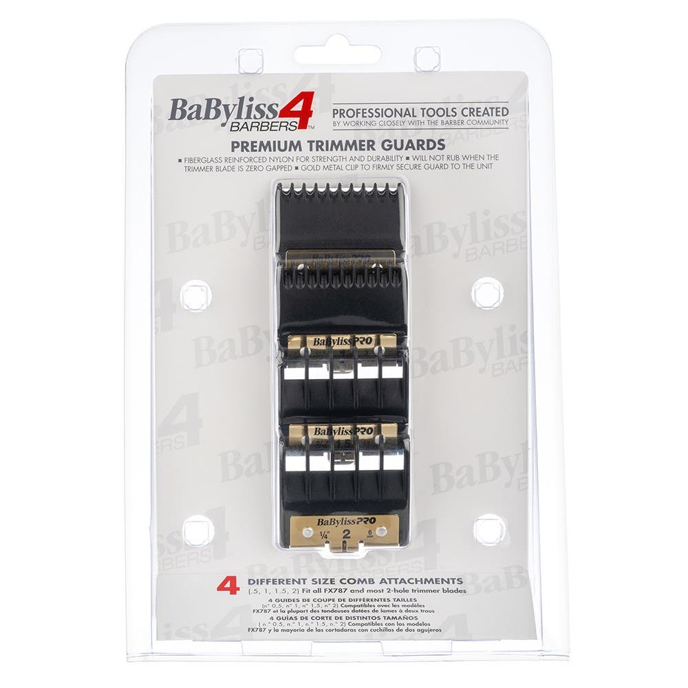 BaBylissPRO Premium Trimmer Guards / Combs Set for FX787, FX797 & FX726 Trimmers Only | Not for Clippers