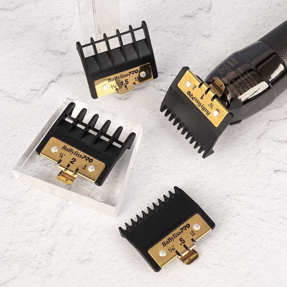 BaBylissPRO Premium Trimmer Guards / Combs Set for FX787, FX797 & FX726 Trimmers Only | Not for Clippers