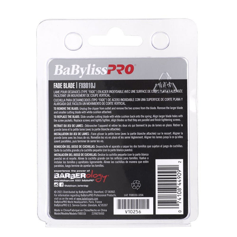 BaBylissPRO Replacement Hair Clipper Fade Blade Silver FX8010J