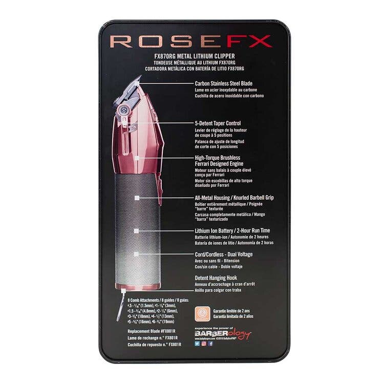 BabylissPRO RoseFX Lithium Hair Clipper B870RGA