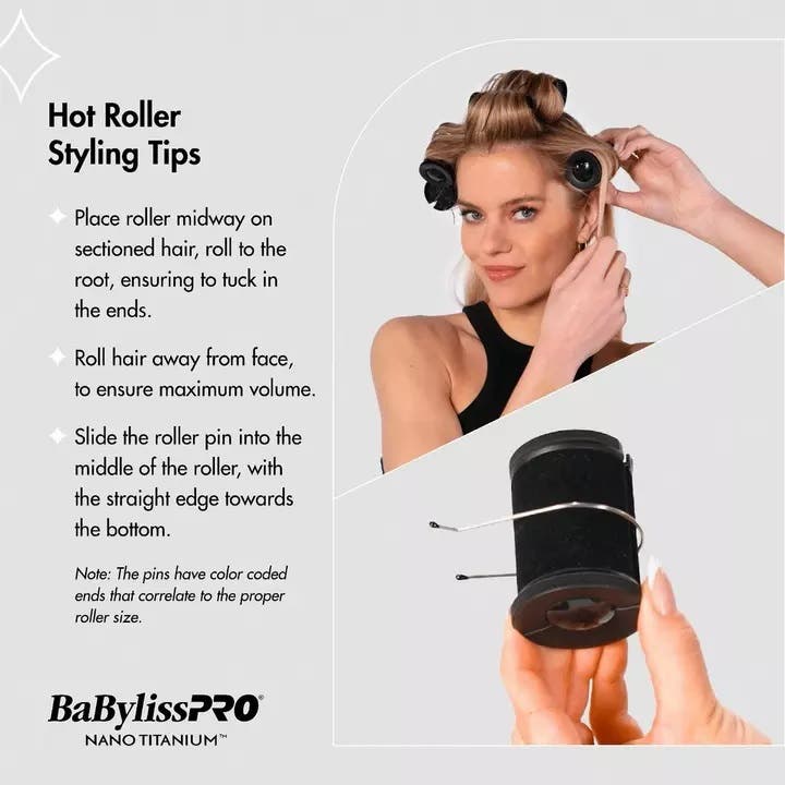 BaBylissPRO Standing Hot Roller Set 16pc 900784