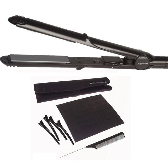BaBylissPro Dual Voltage Styler 8 piece Hair Straightener Combo