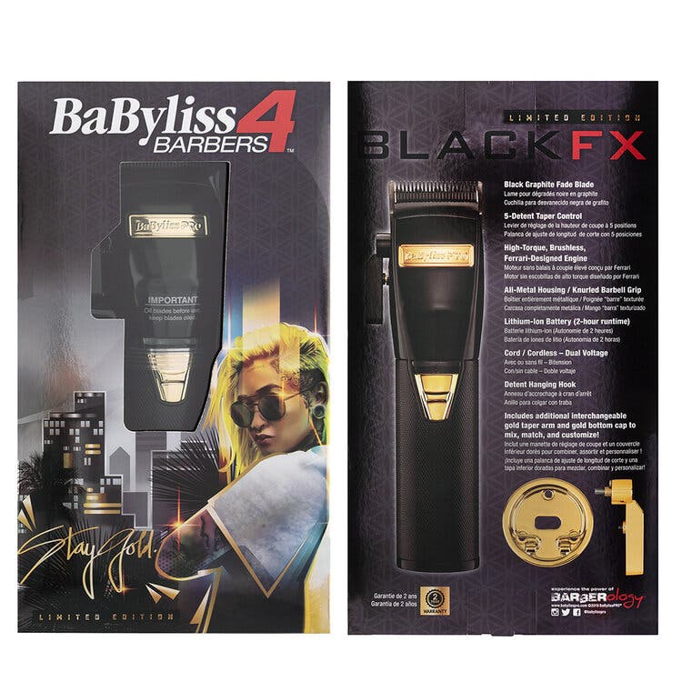 BabylissPRO BlackFX Lithium Hair Clipper B870BA