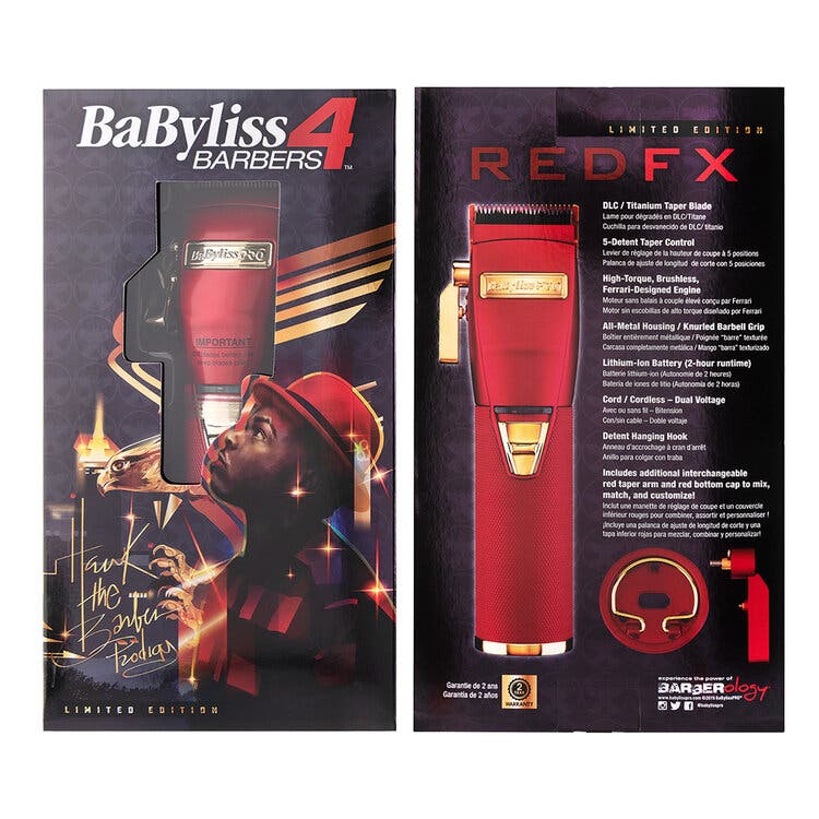 BabylissPRO RedFX Lithium Hair Clipper B870RA