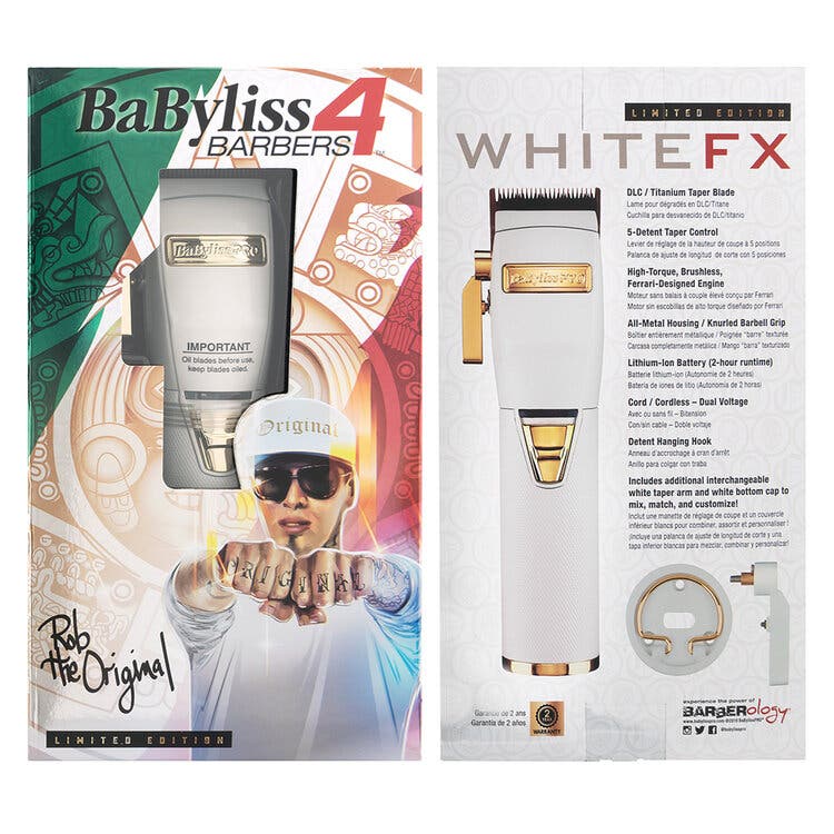 BabylissPRO WhiteFX Lithium Hair Clipper B870WA