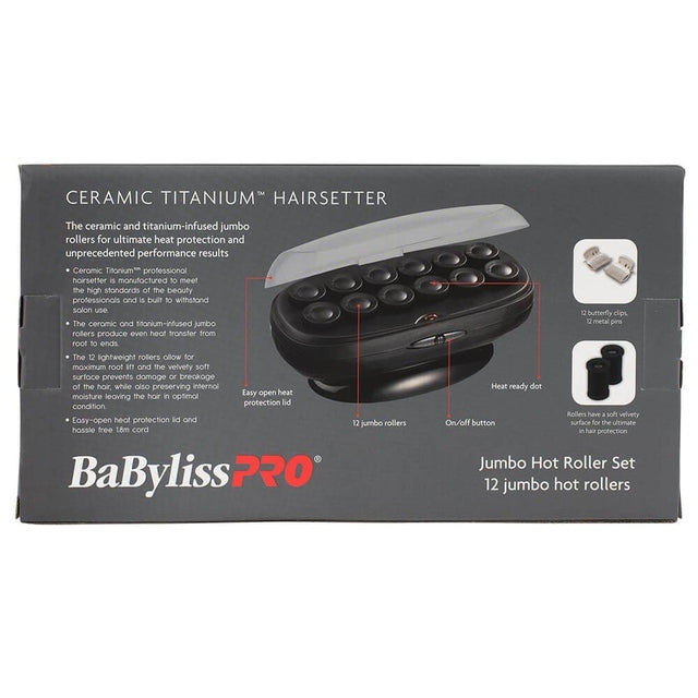 Babyliss Jumbo Roller Set: 12 Jumbo Hot Rollers