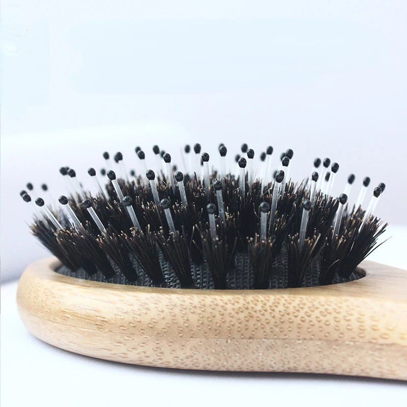 Bamboo Mini Mixed Bristle Cushion Brush
