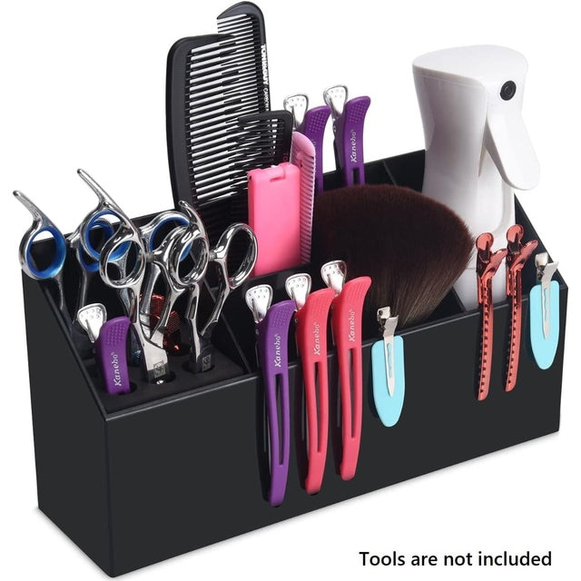 Barber Hairdresser Tools Box Desk Organizer - Black