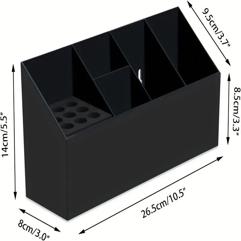 Barber Hairdresser Tools Box Desk Organizer - Black