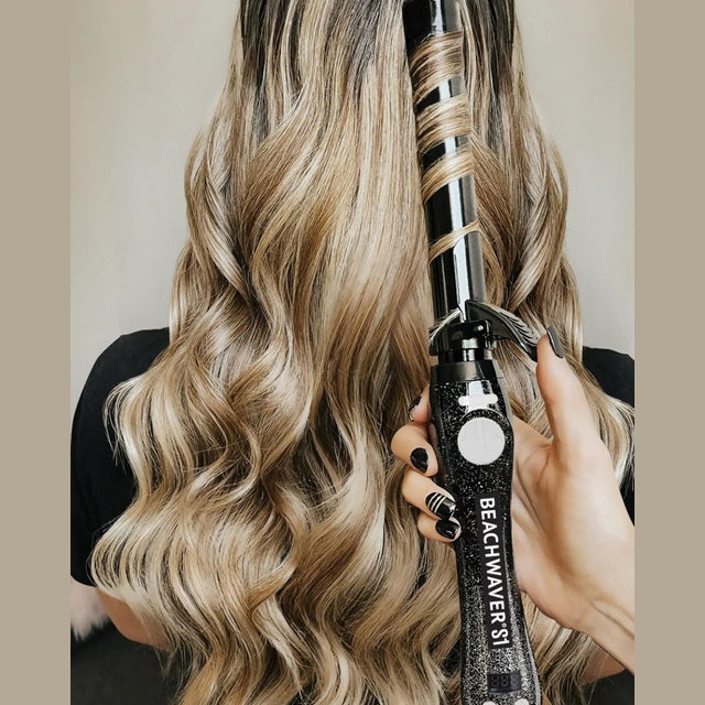 Beachwaver S1 Glitter 25mm Self-Rotating Curler - Black – SSS HAIR