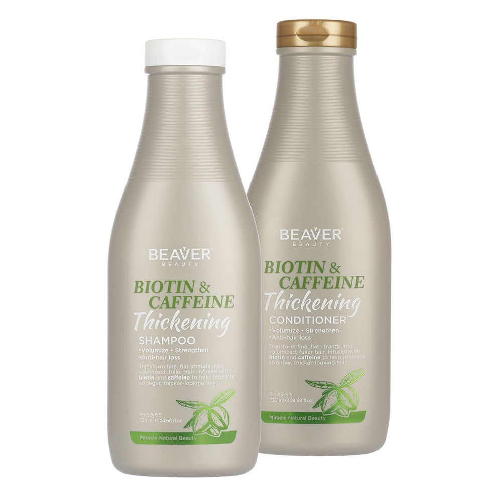 Beaver Biotin And Caffeine Thickening Shampoo & Conditioner 730ml