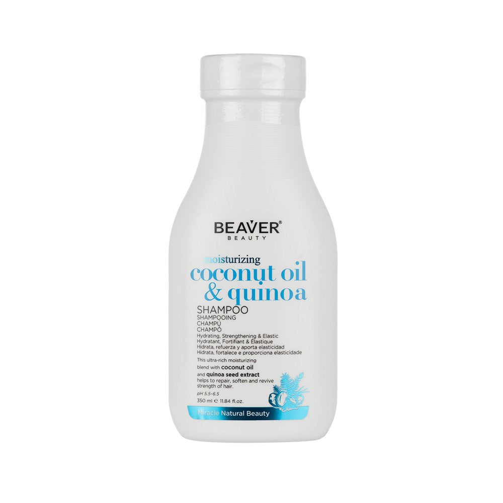 Beaver Moisturising Coconut Oil And Quinoa Shampoo 350ml
