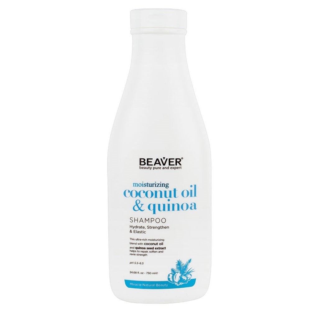 Beaver Moisturising Coconut Oil And Quinoa Shampoo 750ml