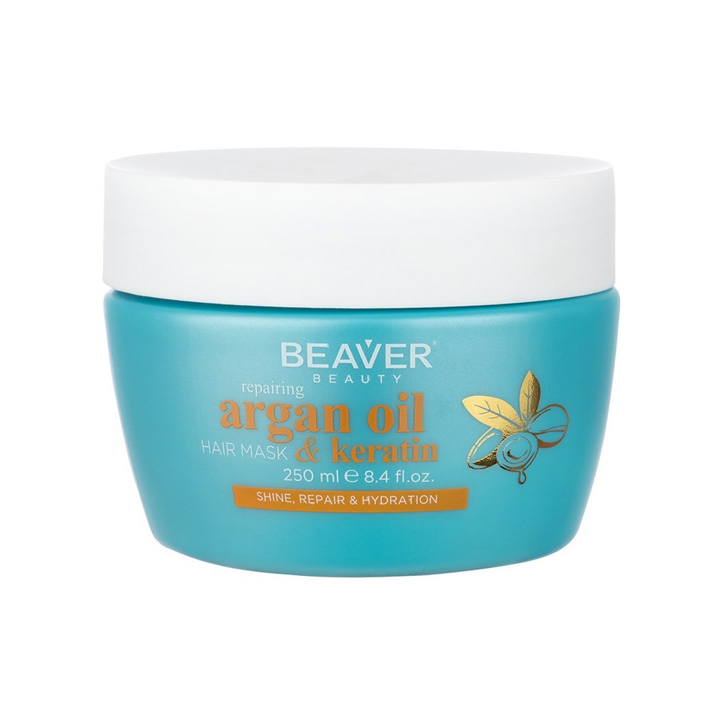 Beaver Repairing Argan Oil and Keratin Hair Mask 250ml