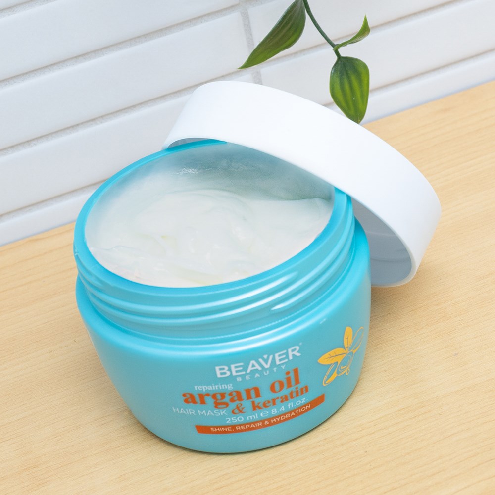 Beaver Repairing Argan Oil and Keratin Hair Mask 250ml