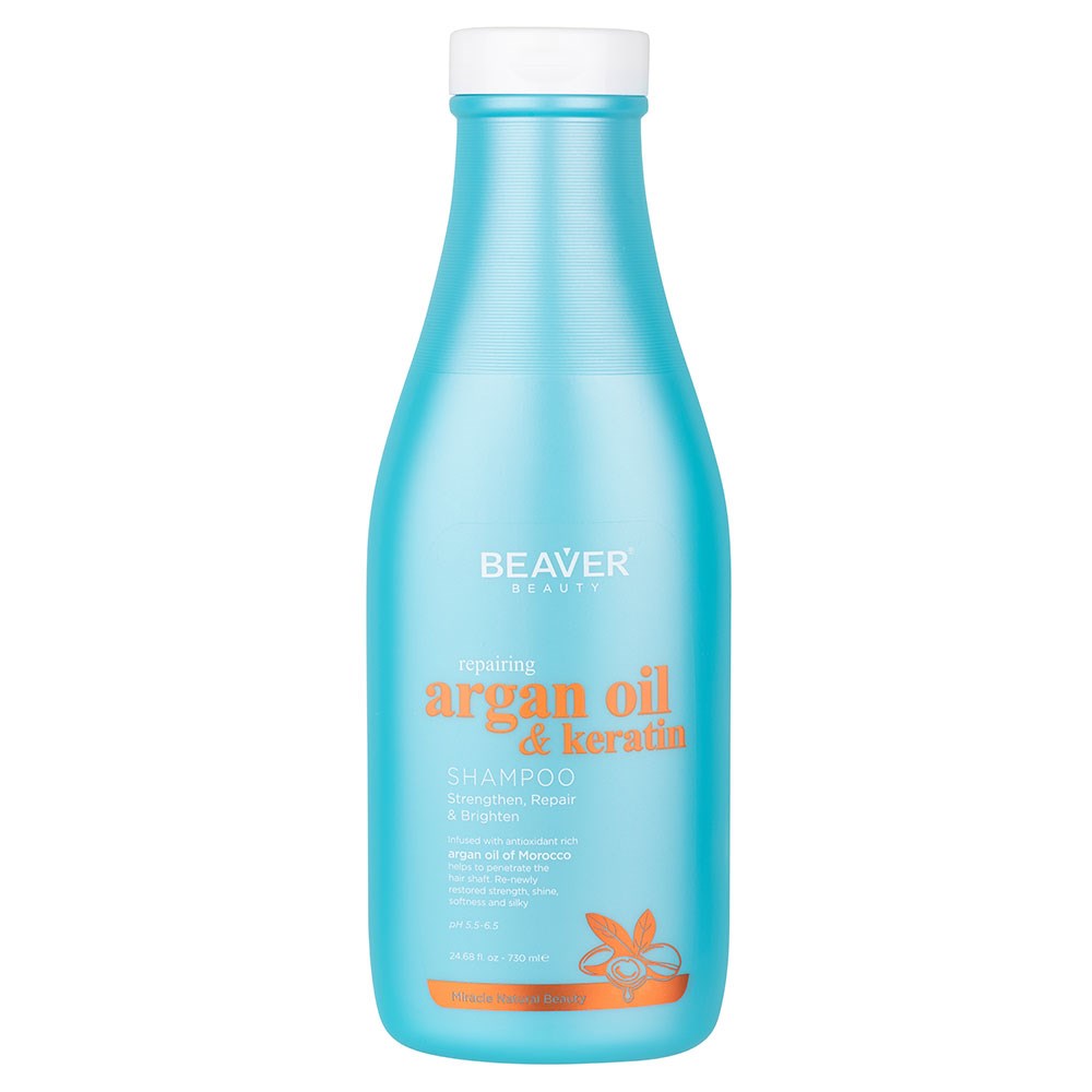 Beaver Repairing Argan Oil and Keratin Shampoo 730ml