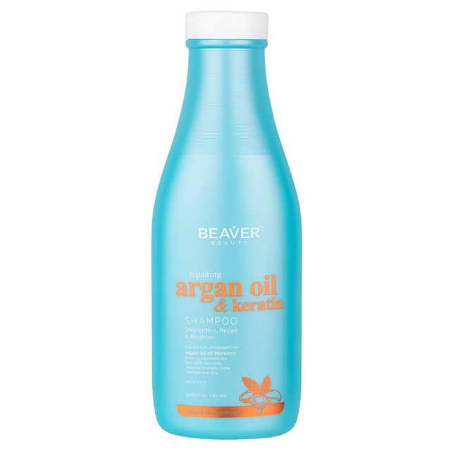 Beaver Repairing Argan Oil and Keratin Shampoo & Conditioner 730ml