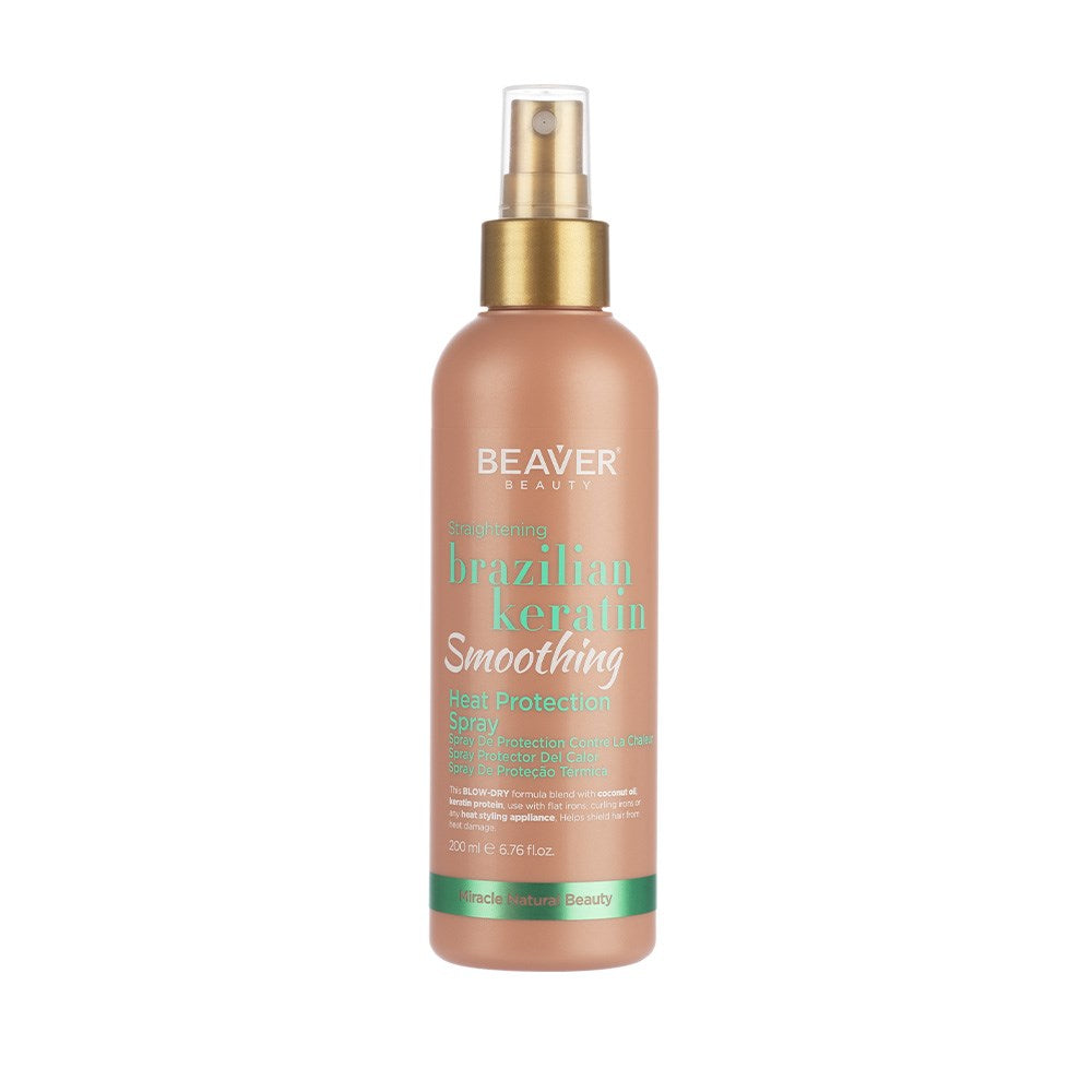 Beaver Straightening Brazilian Keratin Smoothing Heat Protection Spray 200ml
