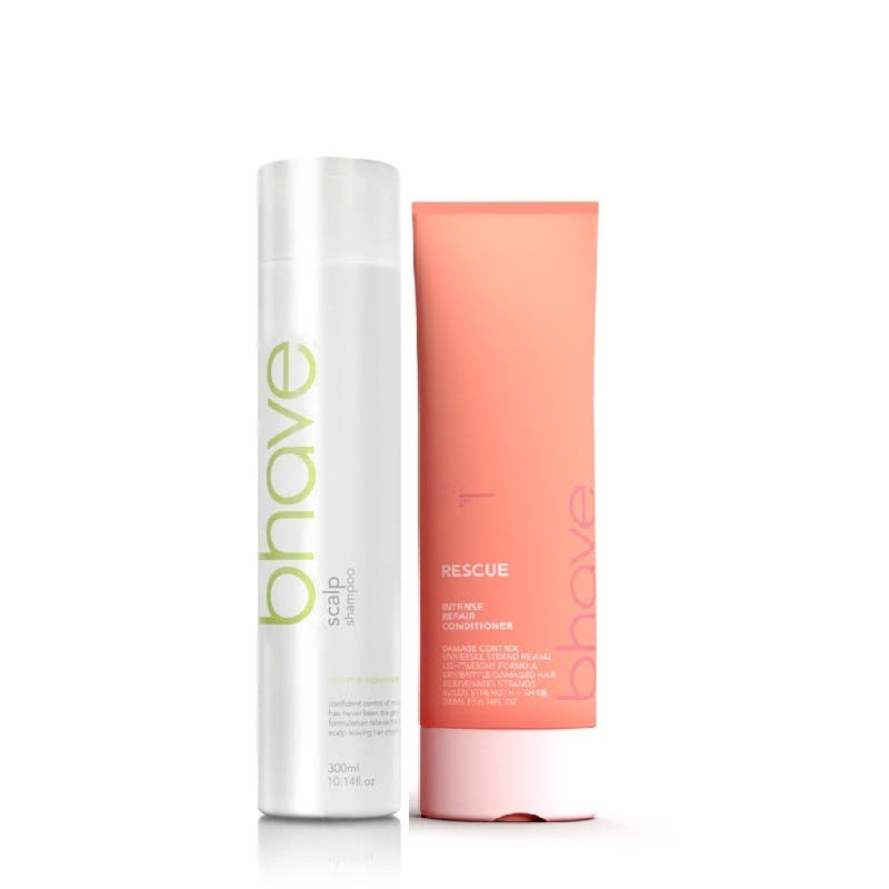 Bhave Soothe + Restore Scalp Duo Scalp Shampoo + Rescue Repair Conditioner