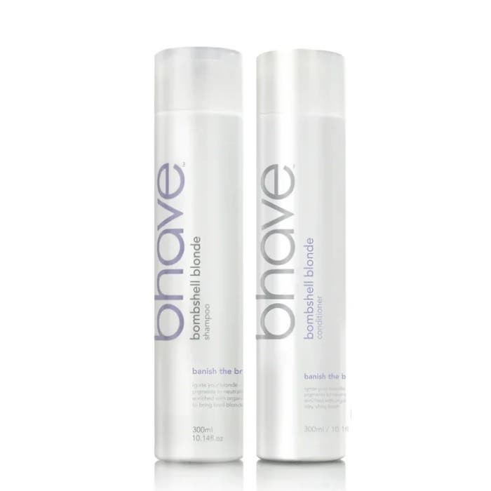 Bhave Tone Up + Brass Out Bombshell Blonde Duo with Luxurious Travel Cosmetic Bag