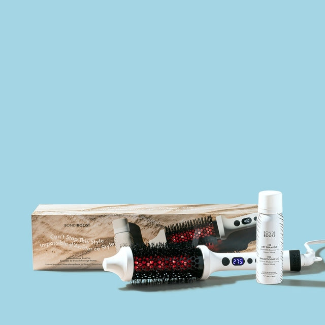 Bondi Boost Can’t Stop This Style Set Infrared Bounce Brush & Travel HG Dry Shampoo