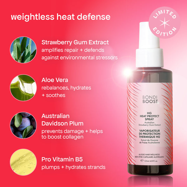 Bondi Boost HG Heat Protect Spray with Australian Strawberry Gum Extract 125ml