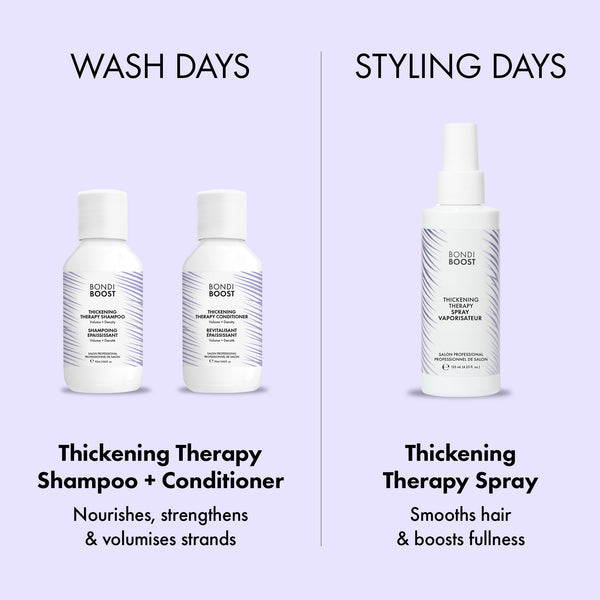 Bondi Boost Volume & Thickening Squad, 3-Step Thickening Therapy System