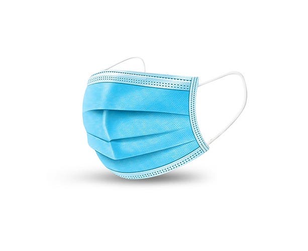 Box of 50 Endeavour Surgical Face Masks with Ear Loops. 50 Blue 3ply Masks BFE>98%