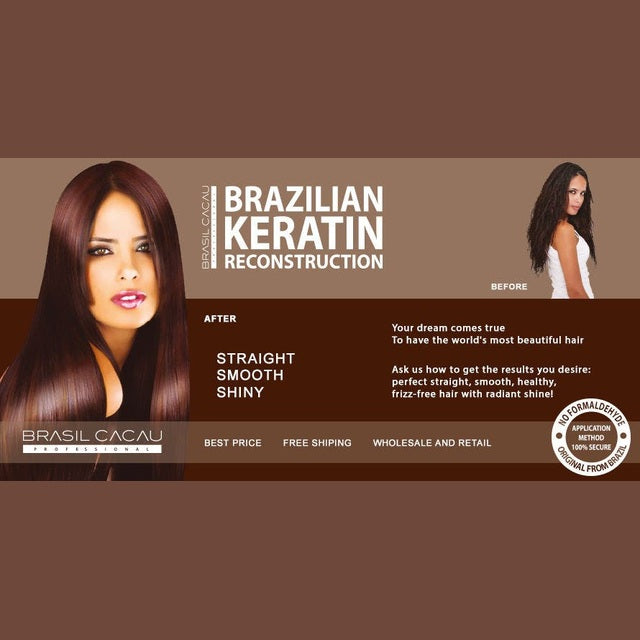 Brasil Cacau 1L Express Keratin Treatment Shampoo Kit Professional Smoother Hair