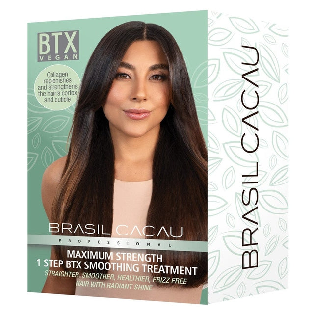 Brasil Cacau BTX Vegan 1 Step Smoothing Treatment 110ml with Shine Serum Combo