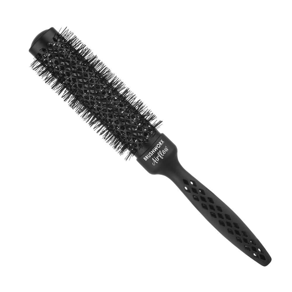 Brushworx Airflow Long Barrel Round Hot Tube Brush Medium 101706