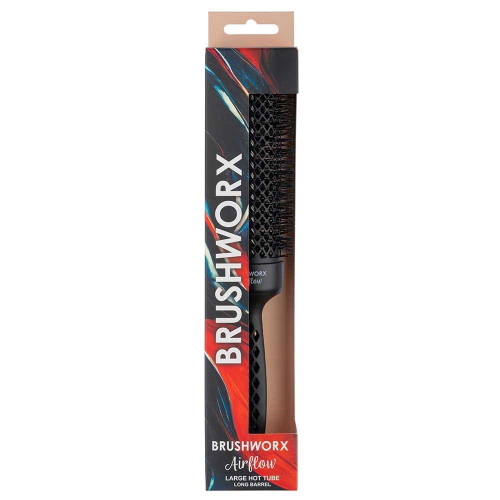 Brushworx Airflow Long Barrel Round Hot Tube Brush Large 101705