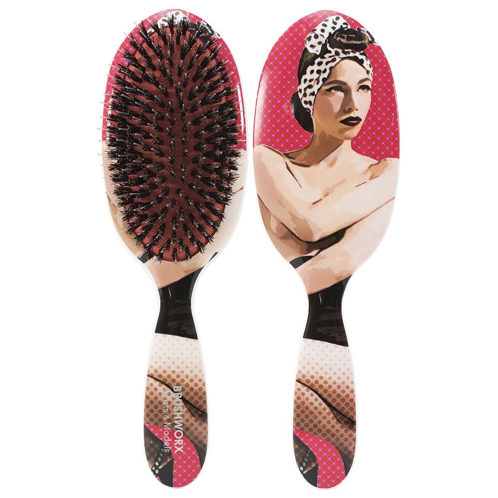 Brushworx Artists and Models Cushion Hair Brush Miss Be Bop 101605