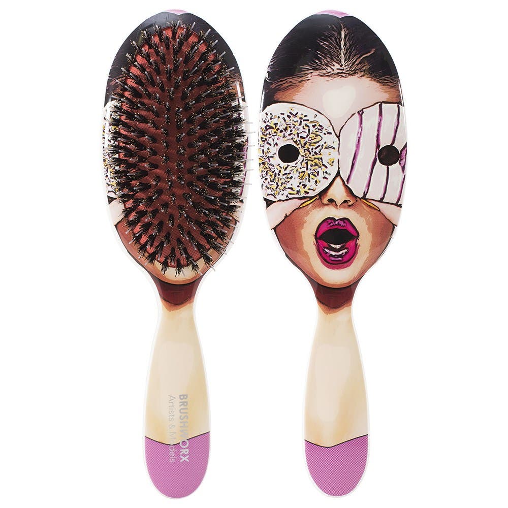 Brushworx Artists and Models Cushion Hair Brush Sugar Baby 101602