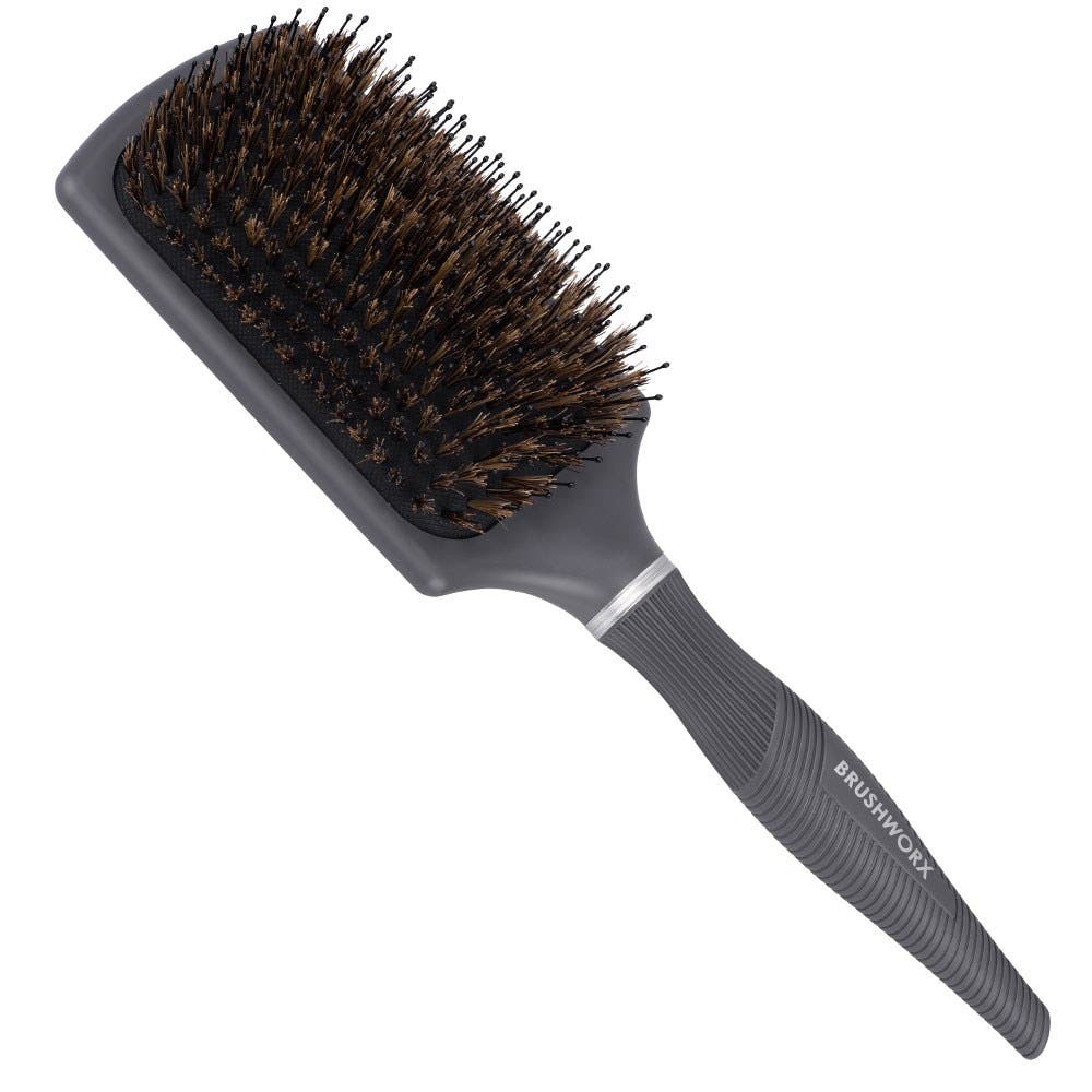 Brushworx Cascade Paddle Brush Mixed Boar Bristle 101537