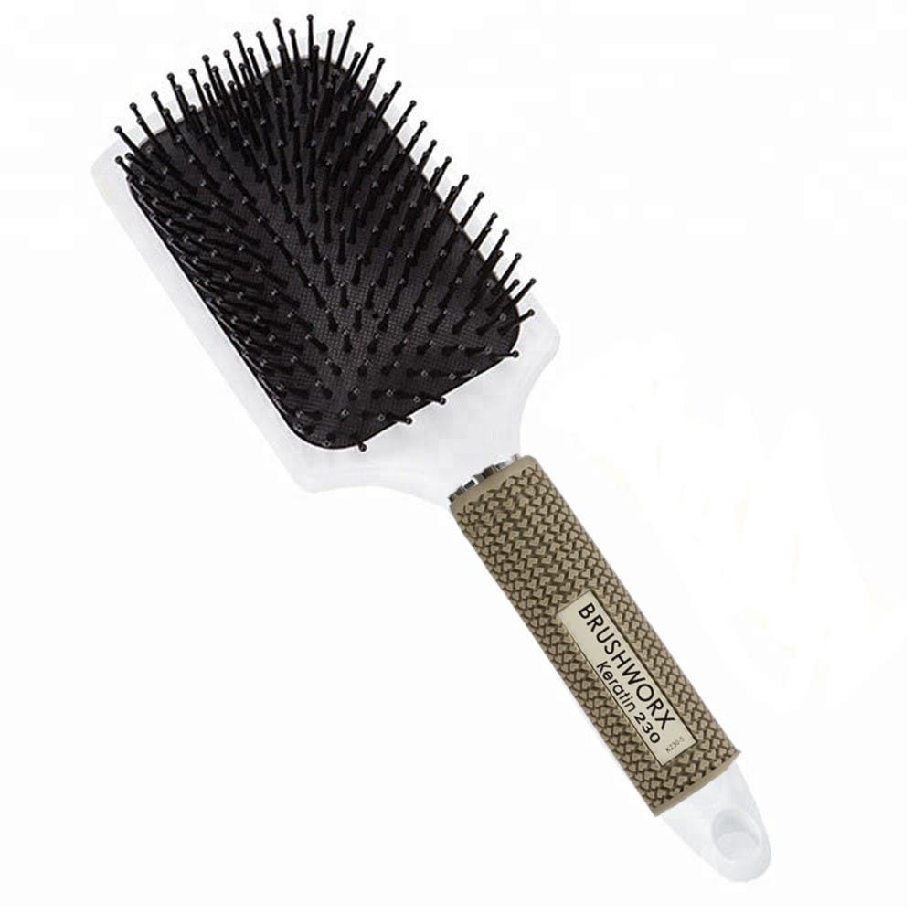 Brushworx Keratin 230 Paddle Cushion Hair Brush K230-5
